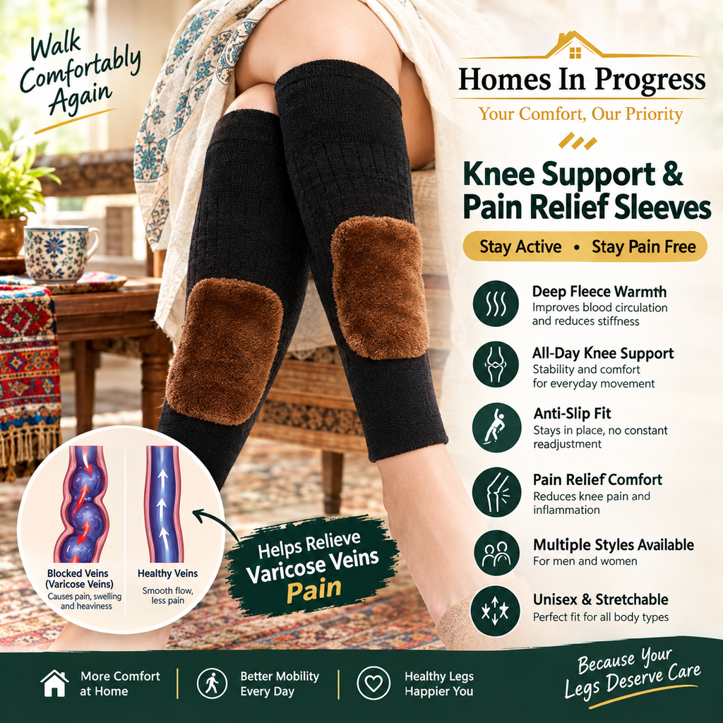 Cashmere Knee Pads – Winter Warmth & Joint Support for Men & Women