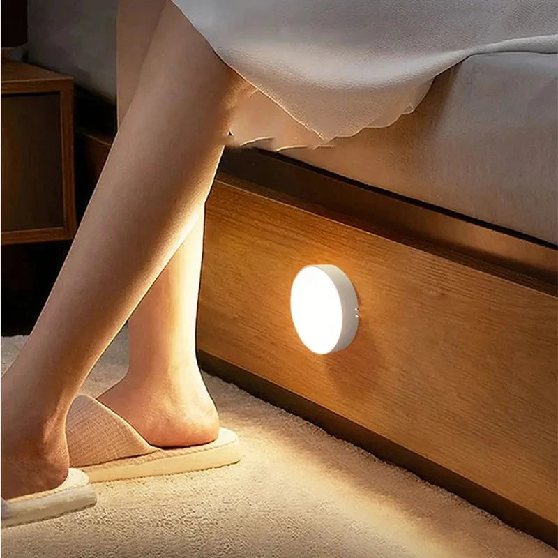 Motion Sensor Night Light - Wireless Rechargeable LED for Home